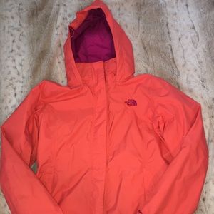 North Face rain coat